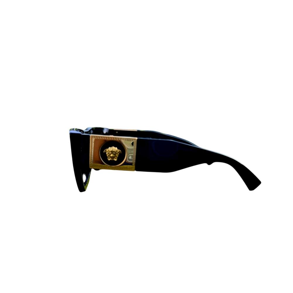 Versace VE4406 Black Flat-Top Medusa Sunglasses Reseller NWT Full Set - Picture 3 of 8